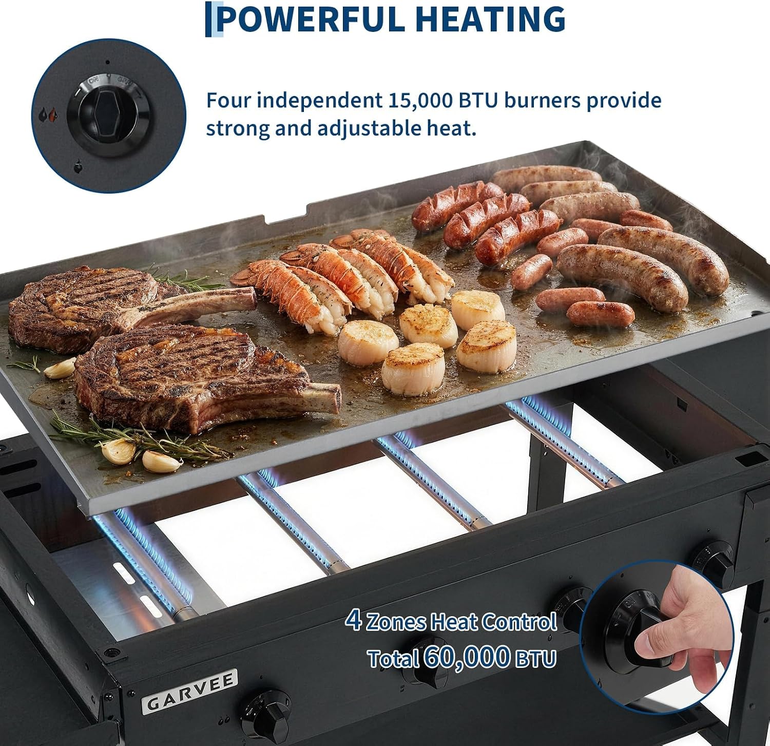 タクレーキ 36インチ フラットトップグリル、4つのバーナー - Camping Cooking Flat Top のレビューと価格