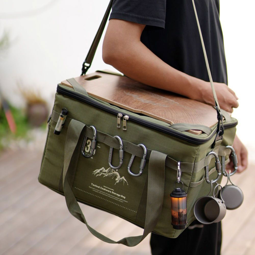 36L タクティクス ピクニックバッグ 防水 トラベルオーガ - Camping Cooking Organizer のレビューと価格