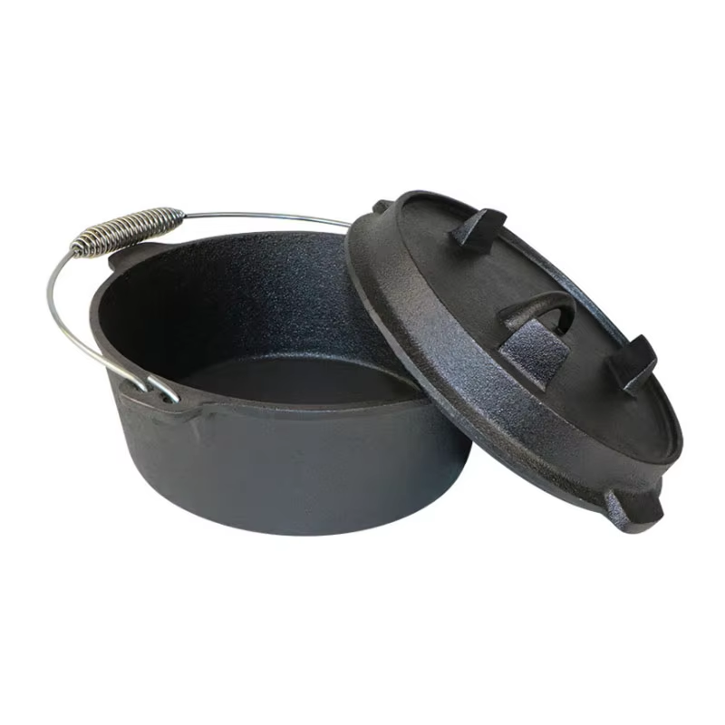 25 センチメートル鋳鉄ダッチオーブンキャンプポット屋外ポー - Camp Dutch Oven Cast のレビューと価格