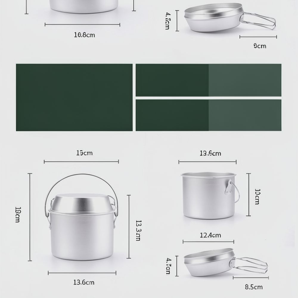 スタックキャンプ、アウトドア、ハイキング、ピクニック、バック - Camping Cooking Dining Set のレビューと価格
