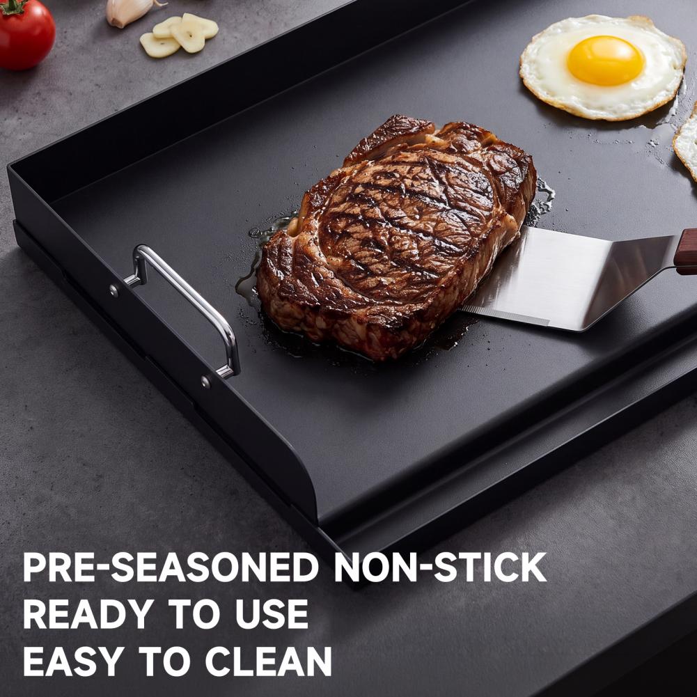 ノンスティック鋳鉄グリドル 厚手ベーキングパン ユニバーサル - Camping Cooking Flat Top のレビューと価格