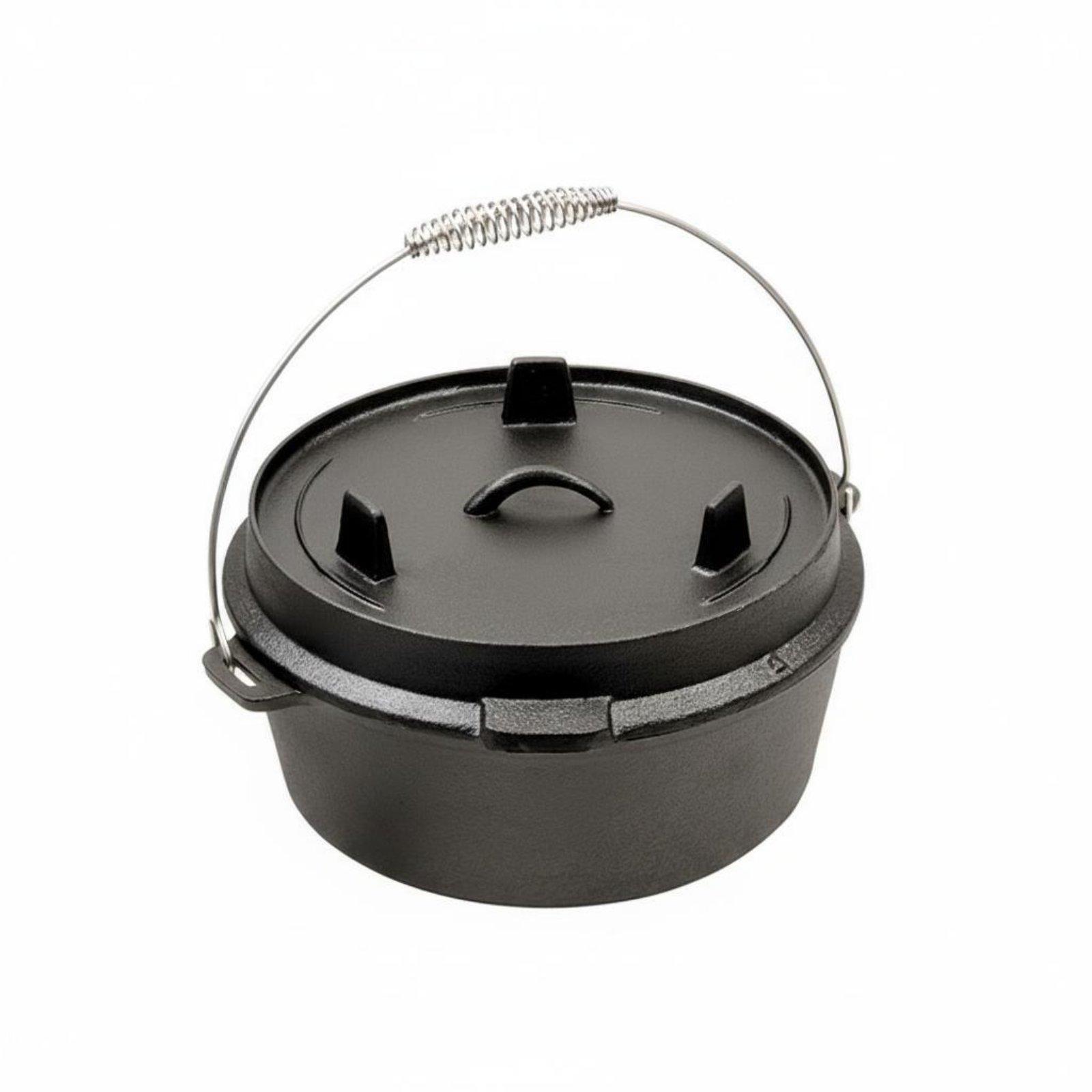 屋外用鋳鉄製ダッチオーブン（無塗装）キャンプ用シチューポット - Camp Dutch Oven Cast のレビューと価格