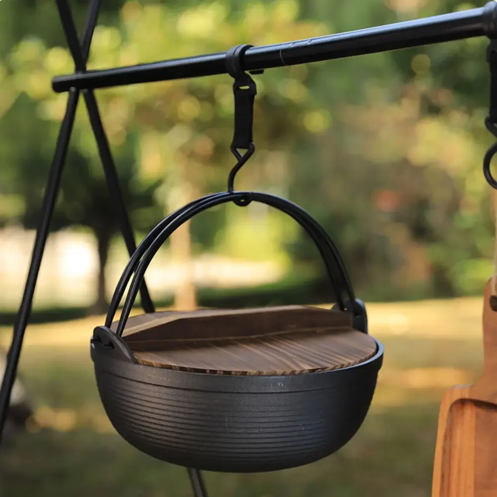 屋外用鋳鉄製ダッチオーブン鍋（蓋付き）頑丈なノンスティック加 - Camp Dutch Oven Cast のレビューと価格