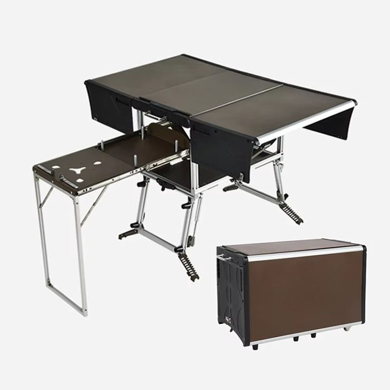 ポータブルモバイルキッチン キャンプ用 高品質折りたたみ式ア - Quality Camping Cooking Set のレビューと価格