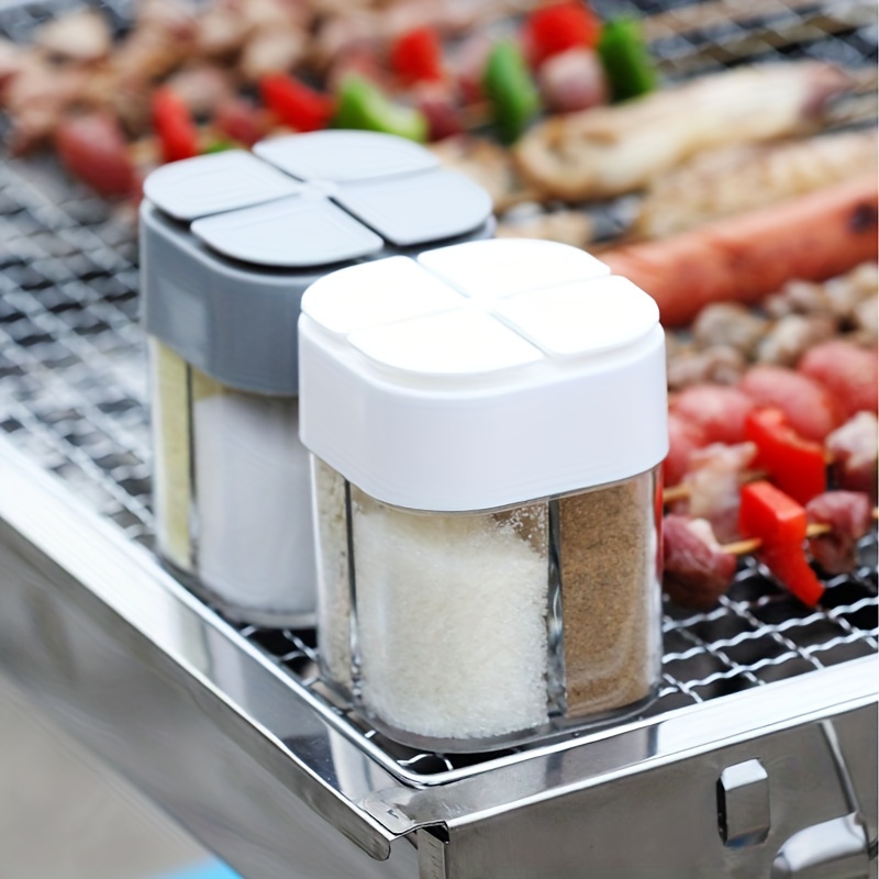 4in1 キャンプ調味料シェーカー 多目的スパイスジャー 蓋 - Camping Cooking Container のレビューと価格