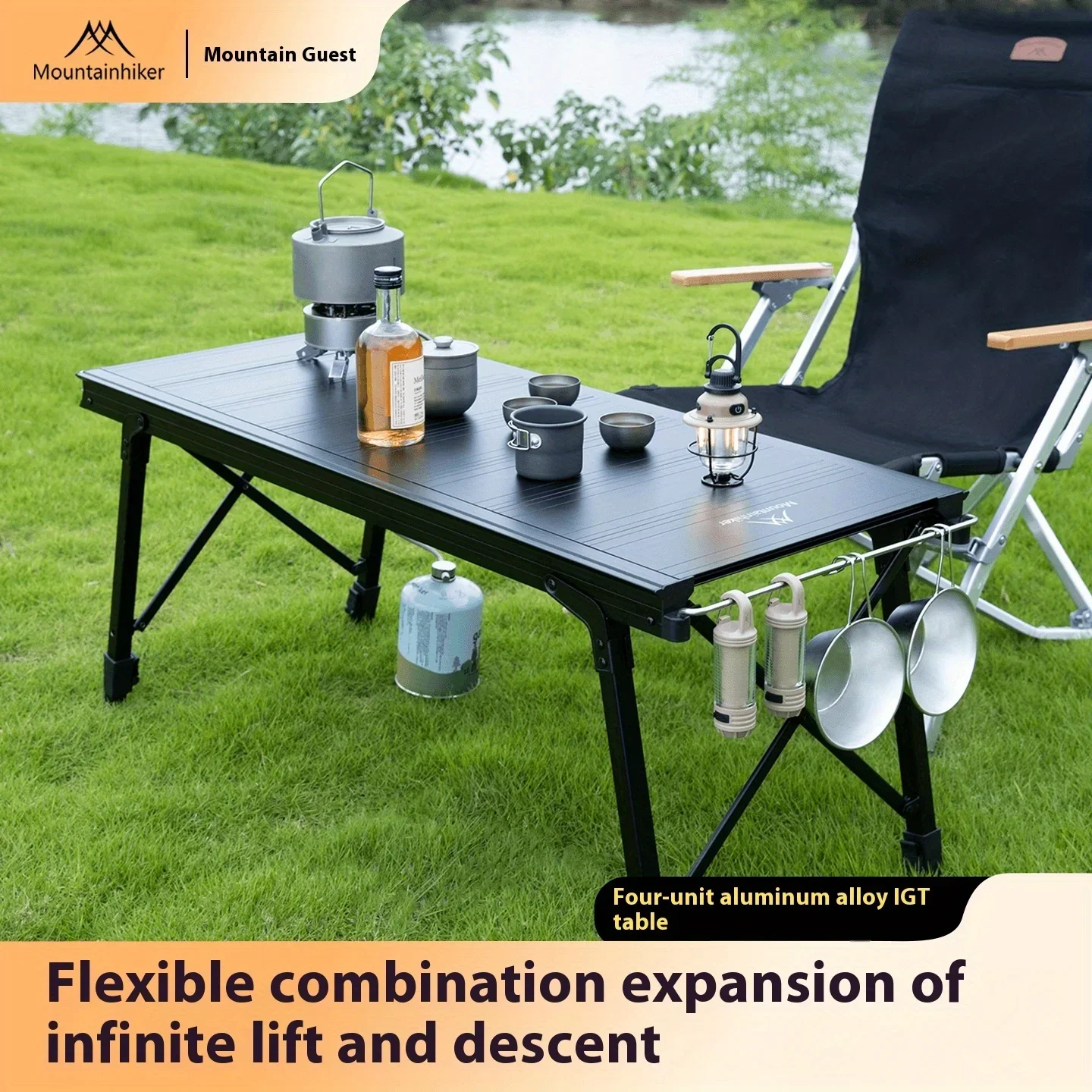 マウンテンハイカー 折りたたみ式キャンプ用昇降テーブル ポー - Camping Cooking Table のレビューと価格