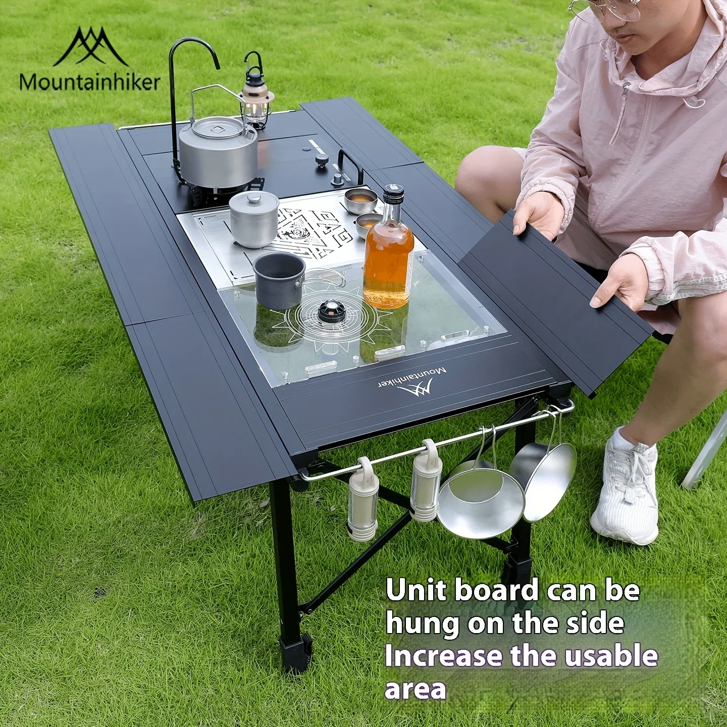 マウンテンハイカー 折りたたみ式キャンプ用昇降テーブル ポー - Camping Cooking Table のレビューと価格